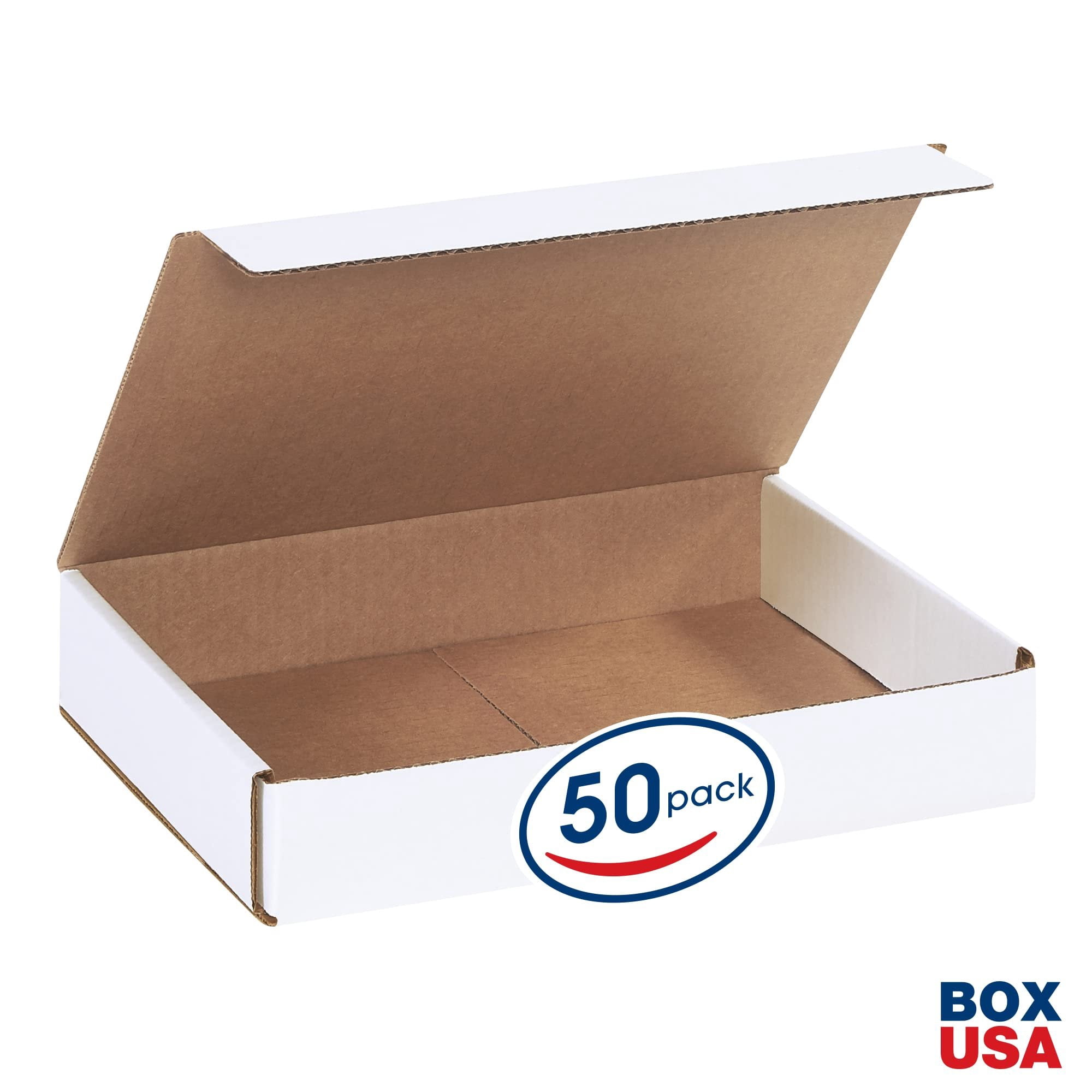BOX USA Shipping Boxes Small 11"L x 8"W x 2"H, 50-Pack  Corrugated Cardboard Box for Packing, Moving and Storage