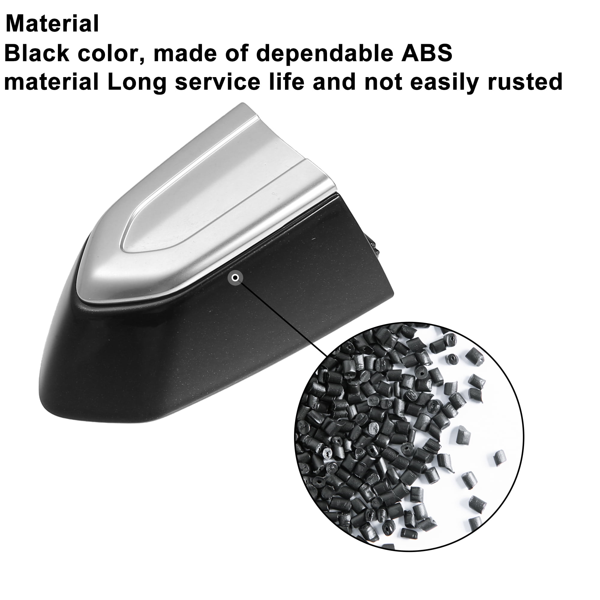 Unique Bargains Front Right Door Lock Cylinder Cover for Cadillac ATS Black 1 Pack
