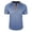Light Blue, variant on Zekutng Mens T-Shirts Summer Button Casual Solid Patchwork Short Sleeve,Sizes S-3XL