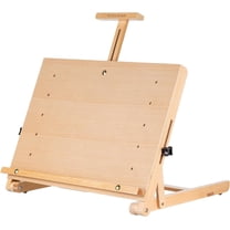Falling in Art Beechwood Tabletop Easel, Adjustable Wooden Drawing Board Easel for Painting, Displaying Artwork, and Sketching