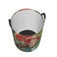 thumbnail image 3 of Ariel Round Single Layer Dirty Clothes Basket Durable Oxford Cloth Waterproof Portable Foldable Bathroom Laundry Storage Bag with Handle Small., 3 of 7
