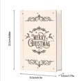 thumbnail image 3 of LED Merry Chrismas Book with Warm Lights Ornament for Wall Table window Bedroom, 3 of 8