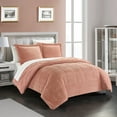thumbnail image 3 of Ryland 3 or 2 Piece Comforter Set Ribbed Textured Microplush Sherpa Bedding - Pillow Shams Included, 3 of 8