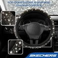 thumbnail image 2 of Skechers Gradient Crystal Steering Wheel Cover, Sparkling Rhinestone Design, Comfortable Non-Slip Grip, Easy Install, Stylish Fit for Cars and SUVs Gold, 2 of 7