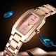 thumbnail image 4 of Reloj de cuarzo para mujer, correa de acero inoxidable, esfera de diamante, pulsera femenina, SKMEI  Mirar, 4 of 7