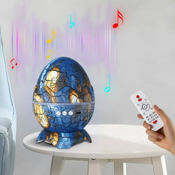 Boovnll Night Light, Dinosaur Projector 4-In-1 Light Projection Starlight Projector with Wireless Music Player Children's Night Light Decoration with White Noise, Night Lights Plug Into Wall