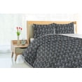thumbnail image 3 of Ambesonne Abstract Down Alternative Quilt Comforter, Geometrical Pattern Dots, Twin, Sea Blue Charcoal Grey, 3 of 5