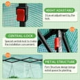 thumbnail image 2 of Vineego 8*6 Ft Portable Pop-Up Walk-in Greenhouse with Central Lock Windproof PE Cover, Double-Layer Windows, for Garden and Backyard, Green, 2 of 7