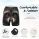 thumbnail image 3 of Balery Tribal Style Raccoon Bañador para hombre, shorts de playa de secado rápido con entrepierna y forro de compresión-Small, 3 of 6