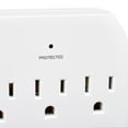 thumbnail image 2 of onn. 6 AC Outlets 2 USB Ports Surge Protector Wall Tap, 2 of 4