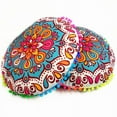 thumbnail image 6 of Mandala Pillow Cover- Hippie Mandala Floor Pillow Cover, Cushion Cover, Pouf Cover Round Bohemian Yoga Decor Floor Cushion Cover, 6 of 6