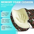 thumbnail image 5 of Premium Dog Pattern Memory Foam Seat Cushion Ergonomic Chair Pad for Office Chair, Car, Airplane & Bleachers Sciatica, Tailbone Hip & Back Pain Relief - Chair Cushion for Long Office Workers., 5 of 5