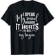 thumbnail image 1 of i Speak My Mind" Men's and Women's T-Shirt - Funny Sarcastic Slogan, 100% Cotton, Comfortable Knit, Round Neck, Machine Washable, Black with White Text, allseason apparel | Sarcastic Slogan Tee | Smo, 1 of 6