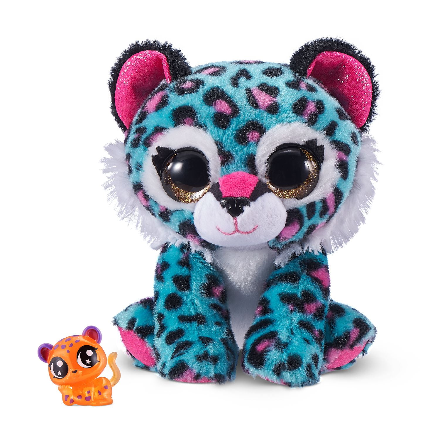 Coco Surprise Neon Plush Toy with Baby Collectible Pencil Topper Surprise in Cone