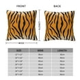 thumbnail image 4 of YFYANG Square Decorative Throw Pillow Case (Without Pillow Insert), Tiger Stripes Bedroom Sofa Car Cushion Cover, 16"x16", 4 of 9