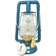 thumbnail image 4 of Dietz Monarch #10 Hot Blast Blue and Gold Kerosene Lantern Vintage Style Oil Lamp, 4 of 5