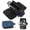 Blue, variant on UNIWELL Toiletry Bag for Men, Large Travel Shaving Dopp, PU Leather Water Resistant Bathroom Toiletries Organizer Case , Cosmetic Bag Black