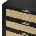thumbnail image 6 of EDOEMSE Modern 6 Wide Drawer Long Dresser Chest of Drawers Wooden Dresser for Bedroom Black, 6 of 11
