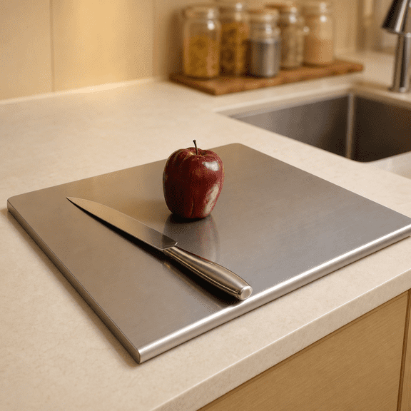 Stainless Steel Board 15.7"L x 15.7"W Kitchen Food Prep