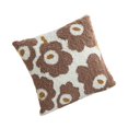 thumbnail image 1 of facefd Throw Pillow Cover Kit Printed Rug Punch Needle Material Punch Set Brown Flower, 1 of 9