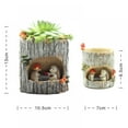 thumbnail image 2 of Magazine Plants Flower Pots Brush Pots Ornaments for Succulent Plants Pot Decorated Desk,Garden,Living Room with Sweet Hedgehog Family, 2 of 9