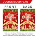 thumbnail image 3 of diyeu Birth of Jesus Christmas Garden Flag for Outside Mailbox Vertical Merry Xmas Winter Nativity Scene Holy Night Yard Sign Indoor Outdoor Lawn Decor 12x18" Double Sided Washable Polyester, 3 of 4