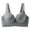 Gray, variant on LYEAA Plus Size Bras for Women Push up Padded Wireless Daily Bras Wirefree Adjustable Strap Lift Soft Bralette No Wire Breathable Comfort Sleeping Bras Black 38/85BCD
