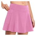 thumbnail image 2 of Pxiakgy skirts for women Women Tennis Skirts Inner Shorts Elastic Sports Golf Skorts With Pockets Pink + M, 2 of 8