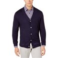 thumbnail image 1 of Club Room Cardigan en Laine Tricotée pour Hommes, Bleu, Très Grand, 1 of 1