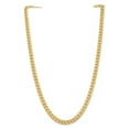 thumbnail image 5 of Auriga Fine Jewelry 10K Yellow Gold 6.75 mm Solid Miami Cuban Chain Necklace for Men's 24", 5 of 6