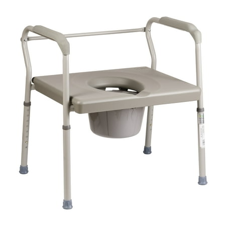 DMI Adjustable Bedside Commode for Adults Can Be Used with Included 7 Quart Pail or as a Toilet Riser and Toilet Safety Frame Easily Fitting Over Standard Toilet, 500lb Weight (Best Toilets For 2019)