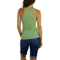 thumbnail image 2 of ToBeInStyle Womens Essential Ribbed Racerback Versatile Layering Cotton Blend Tank Top, 2 of 4