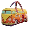 thumbnail image 2 of Quilted Hippie Van Duffle Bag With Strap - Weekender Bags For Women Men, Travel Duffle Bag Carry On Large Capacity Bohemian Travel Weekender Bag For Gym, Yoga,Party,Overnight Trips, Beach Tote Large, 2 of 8