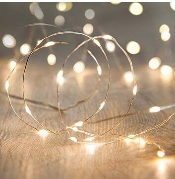 3M 30 LEDs Xmas Decor Battery Operated Mini LED Copper Wire String Fairy Lights 