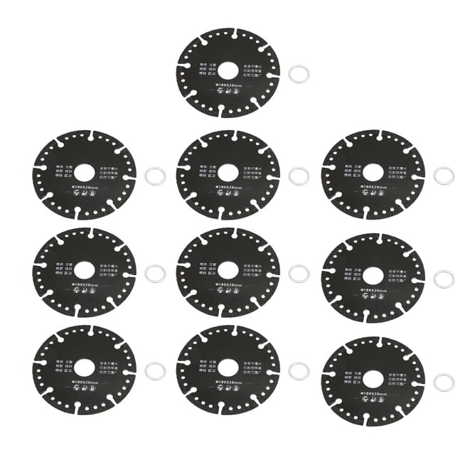 10 hojas de sierra para amoladora angular, esmeril plano, hoja de sierra de corte multifuncional para varillas de refuerzo de hierro fundido de acero inoxidable.