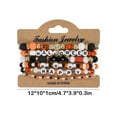 thumbnail image 3 of Luoshdecor Halloween Bracelets Multilayered Stackable Beaded for Women,Cute Multi Layered Bat Pumpkin Ghost Bracelet Artificial Crystal Bracelets for Parties,Vacations, 3 of 6