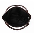 thumbnail image 5 of Stylago Women's Leather Tote Bag Casual Travel Large Shopping Shoulder Purses College Students Zipper Underarm Work Handbag Brown, 5 of 7