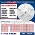 thumbnail image 3 of Whole Parts Washing Machine Washplate Part# W11252784 - Replacement and Compatible with Some Maytag and Whirlpool Washers, 3 of 7