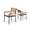 Brown, variant on Pellebant 2 Pack Aluminum Dining Chairs Outdoor Armchair Set in Black