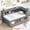 Gray, variant on Mirightone Twin Daybed with Storage Bookcase and Drawers, Wood Corner Bed with Charging Station, Twin Size Bed Frame Espresso.