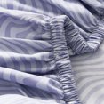 thumbnail image 6 of Lush Decor Retro Waves 6-Piece Bed Sheet Set, Violet Striped, Full, 6 of 11