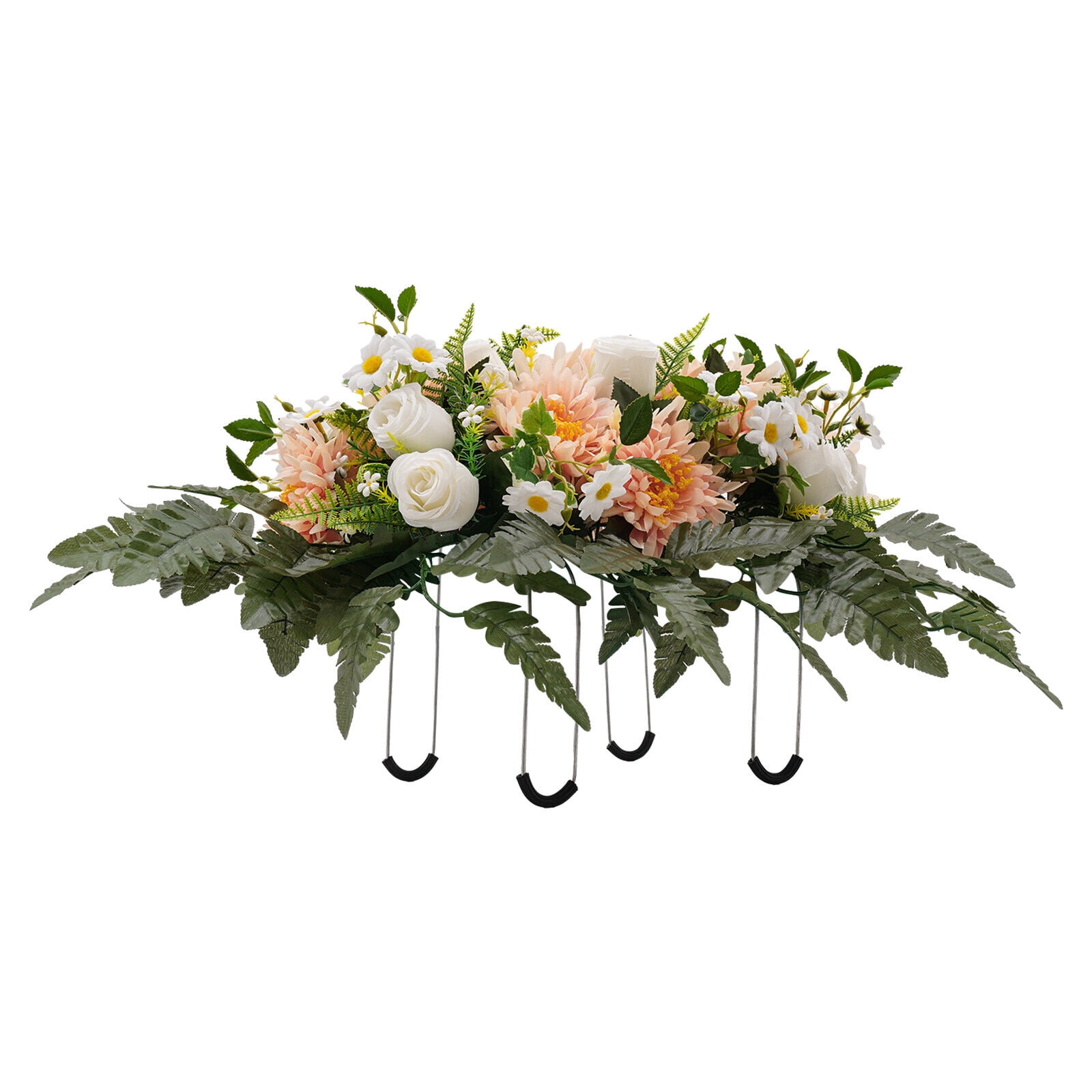 Artificial Grave Flowers, Realistic, Outdoor Grave Decorations for Headstone