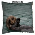 thumbnail image 2 of EREHome Housse de Coussin Loutres de Mer Décoratives 18x18 Pouces, 2 of 2