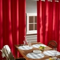 thumbnail image 5 of TOWN & COUNTRY BASICS Cabana Stripe Indoor Outdoor Placemats 4-Pack Set, Reversible and Easy Clean, Navy Blue/White, 15" Round, 5 of 13
