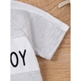 thumbnail image 6 of Bagilaanoe 2pcs Newborn Baby Boy Shorts Set Short Sleeve Letter Print T-shirts Tops + Shorts 3M 6M 9M 12M 18M 24M Infant Casual Summer Clothes, 6 of 9