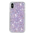 thumbnail image 6 of For iPhone XR Case,Cute Glitter Bling Twinkle Stardust with Drop Protection Shockproof Soft TPU Slim Flexible Phone Case Girls/Women Protective case for iPhone XR,Anti Scratch,Purple, 6 of 6