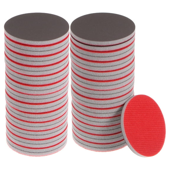 50 Packs 3000 Grit Sanding Sponge 3 Inch Hook and Loop Sponge Sanding Disc Wet/Dry for Wood Drywall Metal
