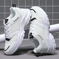 thumbnail image 5 of Sports Shoes for Men Breathable Mesh Sneakers Fashion Thick-Soled Running Shoes Versatile So𝗅id Color Workout Shoes Casual 𝖫a𝖼e Up Athlet𝗂c Shoes Comfortable Anti-S𝗅ip Outdoor Shoes, 5 of 9