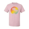 thumbnail image 2 of Wild Bobby, Two Coconut Palm Trees Beach Sunset | Mens Pop Culture Graphic T-Shirt, Light Pink, 3XL, 2 of 4