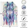 thumbnail image 3 of Coolnut 1 Pack Wolf Kitchen Towels Highly Absorbent, Super Soft Dishcloths 18 x 28 Inches Reusable Quick Drying Tea Towels Set for Home,Kitchen Decor Wash cloth, 3 of 7
